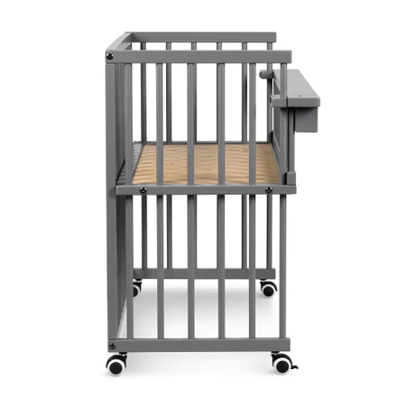 Klupś Łóżeczko dostawne PICCOLINO 90x40 cm Grafit