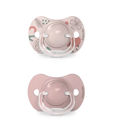 Suavinex Smoczek fizjologiczny SX Pro silikonowy 2szt. 6-18m Różowy