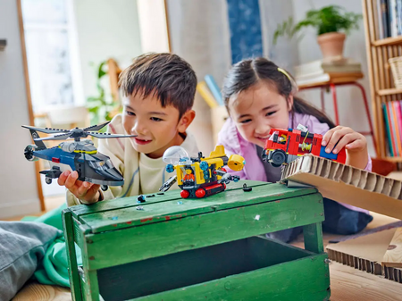 Lego 60462 City Zestaw z helikopterem, wozem strażackim i łodzią podwodną
