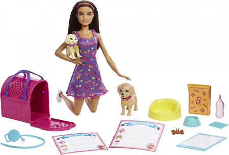 Mattel Lalka Barbie Adopcja piesków