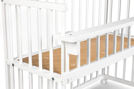 Klupś Łóżeczko dostawne PICCOLINO 90x40 cm Białe