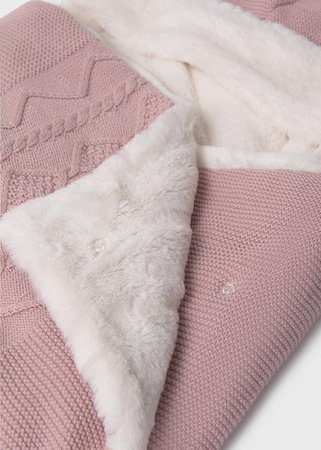 Mayoral Trykotowy śpiworek niemowlęcy 38 Rose