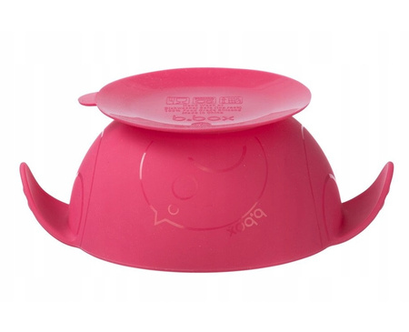 B.Box Silikonowa miseczka z przyssawką i łyżeczką Strawberry