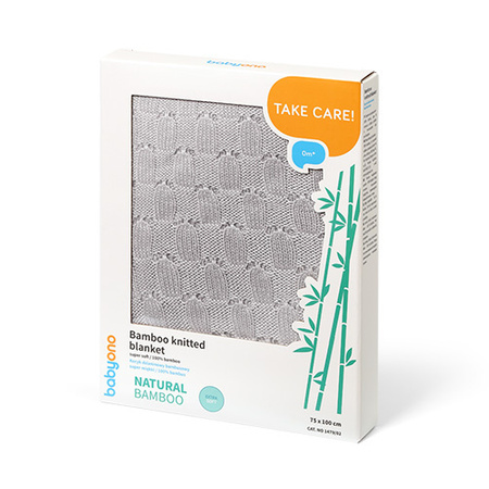 Babyono Kocyk dzianinowy bambusowy 1479/02