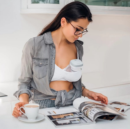 Babyono Laktator muszlowy SHELLY elektryczny - bez użycia rąk