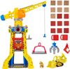 Spin Master Psi Patrol Rubble i jego Ekipa Rubble&Crew Bark Yard Crane Tower Duży zestaw Dźwig 60cm żółty Buldożer z figurką i piaskiem kinetycznym