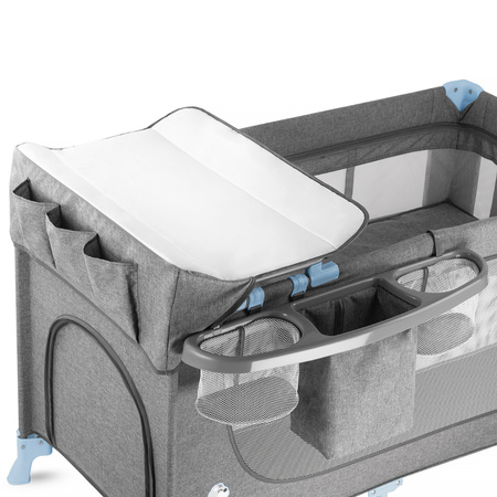 Kinderkraft łóżeczko turystyczne JOY z akcesoriami, blue
