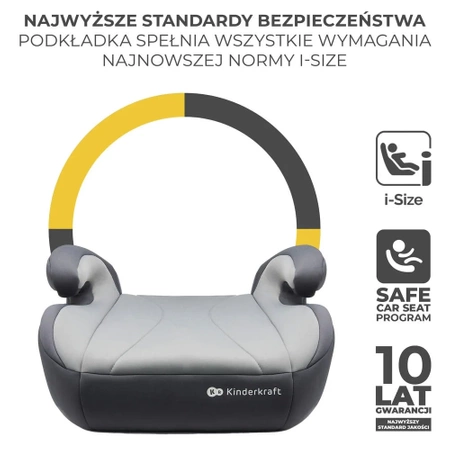 Kinderkraft Podstawka samochodowa I-BOOST I-Size Grey