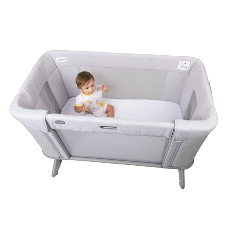 Chicco Next2Me FOREVER łóżeczko dostawne 3w1 Ash Grey+prześcieradła
