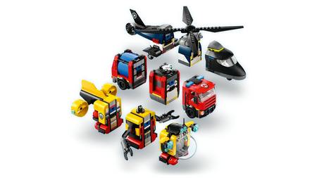 Lego 60462 City Zestaw z helikopterem, wozem strażackim i łodzią podwodną