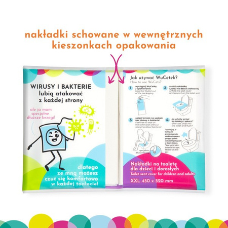 WuCetki Jednorazowe nakładki na deskę sedesową