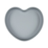 Canpol Babies Silikonowy talerz z przyssawką SERCE Niebieski