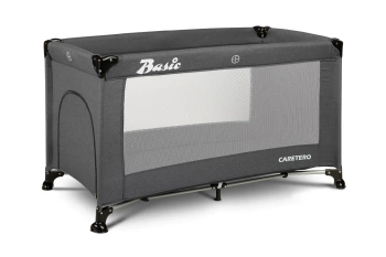 Caretero Łóżeczko turystyczne Basic Graphite