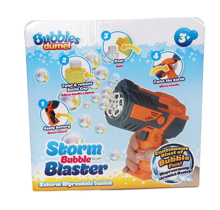 Dumel Bubbles Sztorm - wyrzutnia baniek pomarańczowa