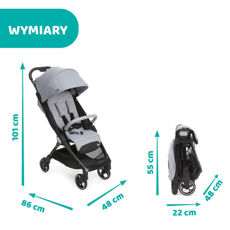Chicco Wózek spacerowy WE Cool Grey