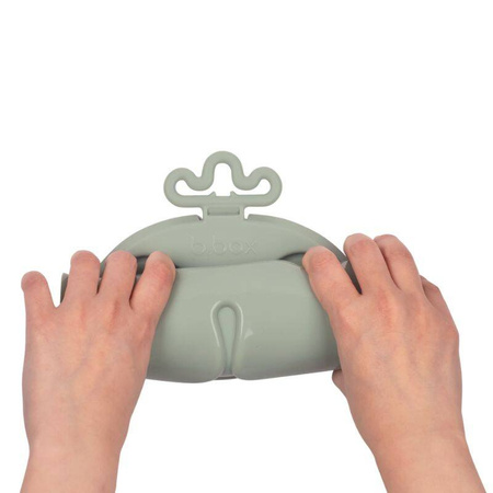 B.Box roll + go Zwijana mata BLW do nauki samodzielnego jedzenia dla dzieci szałwia