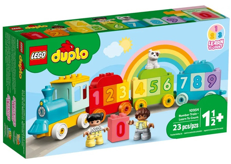 Pociąg z cyferkami - nauka liczenia Lego Duplo 10954