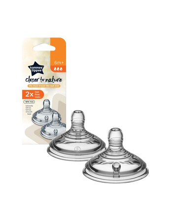 Tommee Tippee Smoczek Closer to Nature 6m + szybki przepływ