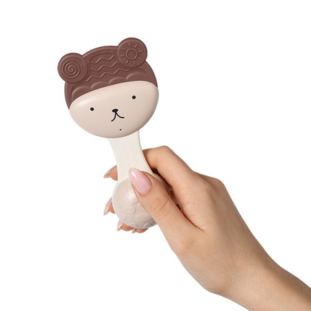 Babyono Gryzak z grzechotką BEAR
