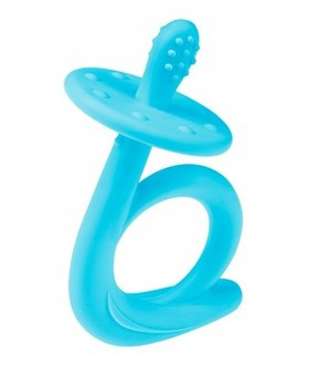 Akuku Gryzak silikonowy niebieski ślimak A0115