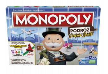 Hasbro Gra Monopoly Podróż Dookoła Świata (wersja PL)