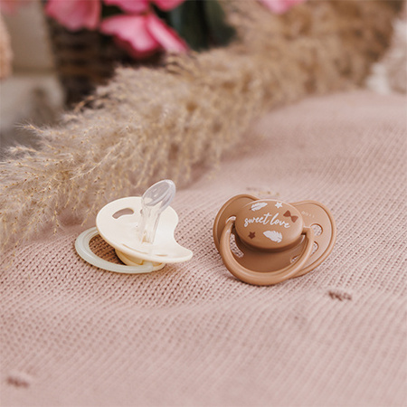 Babyono Smoczek anatomiczny silikonowe 0-6 m