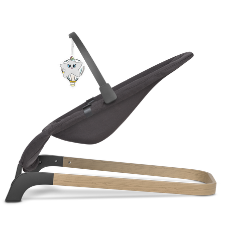 Lionelo June Grey Stone - leżaczek bujaczek