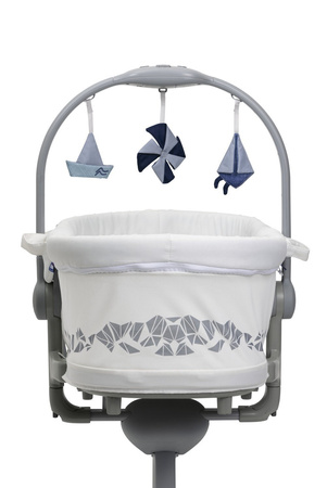 Chicco Baby Hug Pro 5w1 White Cream + materacyk i prześcieradło