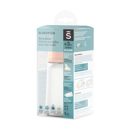 Suavinex Butelka o średnim przepływie Zero Zero 270 ml