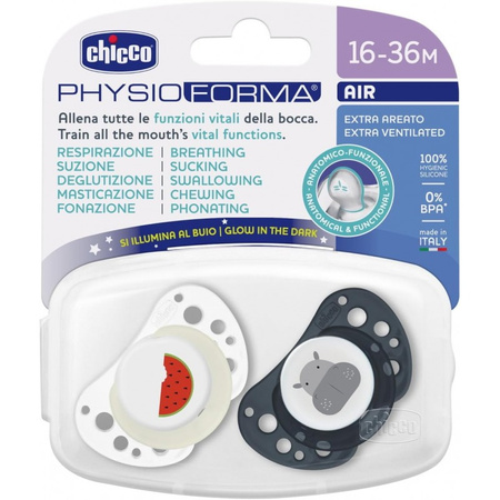Chicco Smoczek Physioforma Air Silikonowy 16 - 36 m 2 szt.