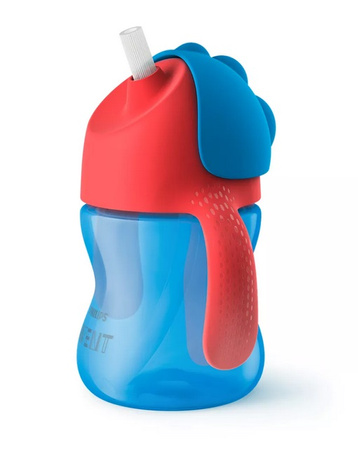 Philips Avent Kubek ze słomką 200ml 9m+ niebiesko-czerwony