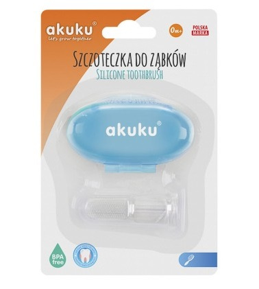 Silikonowa szczoteczka na palec Akuku A0263
