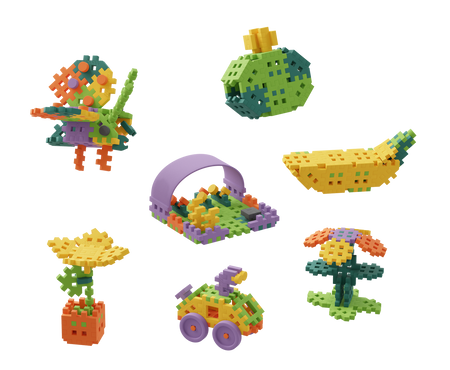 Marioinex Mini Waffle Zestaw Konstruktor Botanik 200 szt.