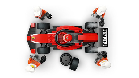 Lego 60443 City F1 Pit stop i mechanicy z bolidem Ferrari