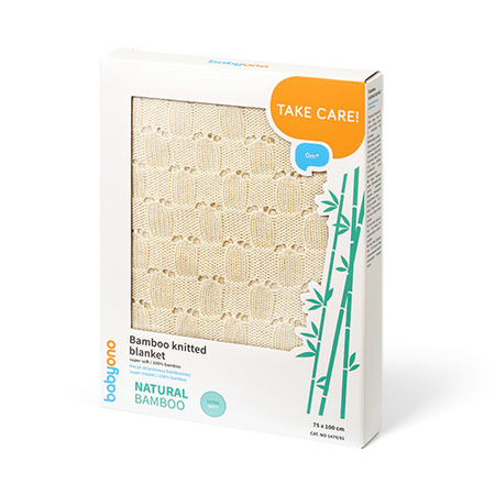 Babyono Kocyk dzianinowy bambusowy 1479/01