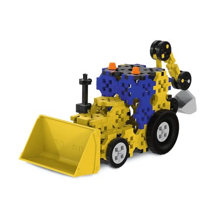 Zestaw klocków Connect 3w1: Pojazdy budowlane / SUV z przyczepą