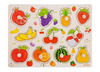 Akuku Drewniane Puzzle z pinezkami , Owoce