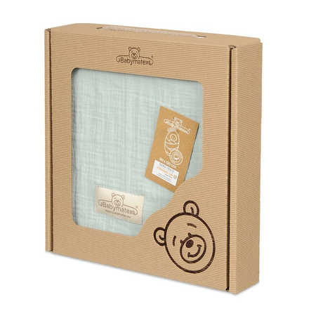 Babymatex Otulacz Muślin roz.80x120 Miętowy