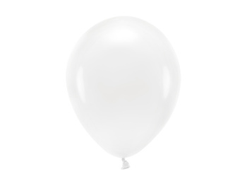 Balony Eco 26cm pastelowe, biały (1 op. / 100 szt.)