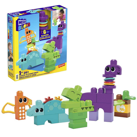 Mega Bloks Fisher-Price Aktywizujące dinozaury 24 el.