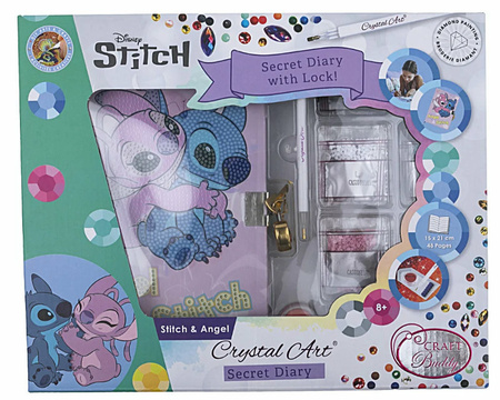 Epee Crystal Art - Sekretny Pamiętnik z mozaiką diamentową Sticht