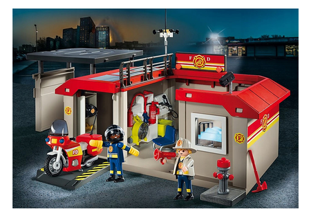 Przenośna remiza strażacka Playmobil 5663