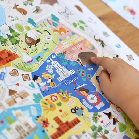 CzuCzu - Puzzle obserwacyjne. Mapa Polski