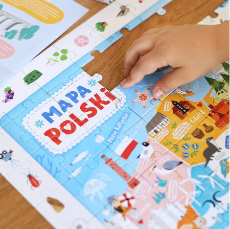 CzuCzu - Puzzle obserwacyjne. Mapa Polski