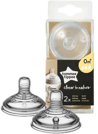 Tommee Tippee Smoczek Closer to Nature 0m+wieloprzepływ