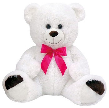Biały Pluszowy Miś 38 cm