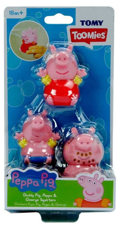 Tomy Świnka Peppa Figurki do wody 3-pack