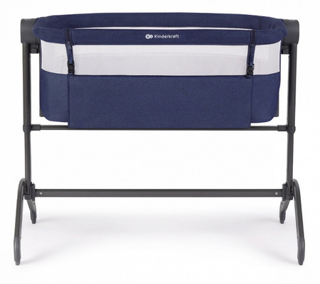 Kinderkraft Łóżeczko dostawne BEA 2w1 , niebieskie