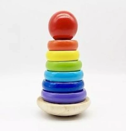 Smily Play Drewniana piramidka "Wańka Wstańka"