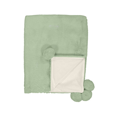 Mayoral Futerkowy koc z pomponami 56 Salvia